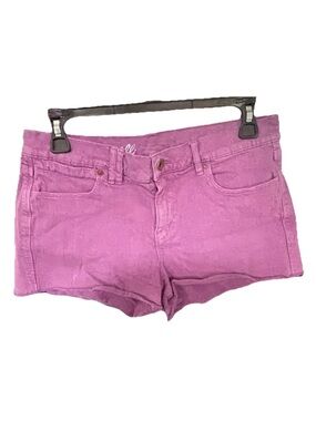 Madewell Women's Purple Cut Off Denim Shorts 28 Button Pockets Cotton